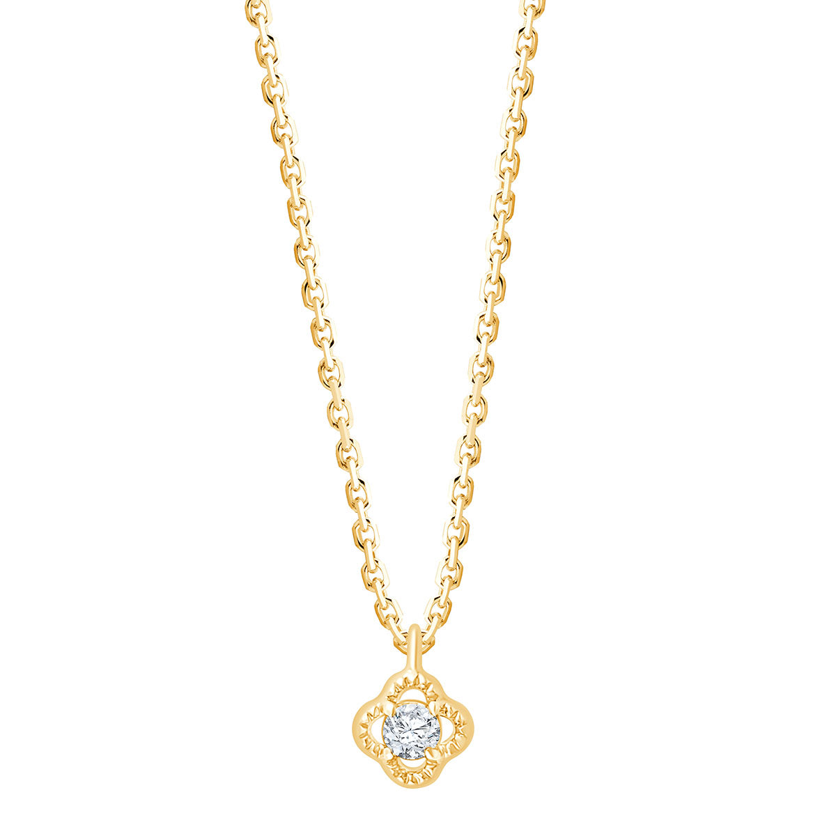 Collier Lily Rose 1 Diamant 0,02ct Or Jaune