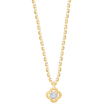 Collier Lily Rose 1 Diamant 0,02ct Or Jaune