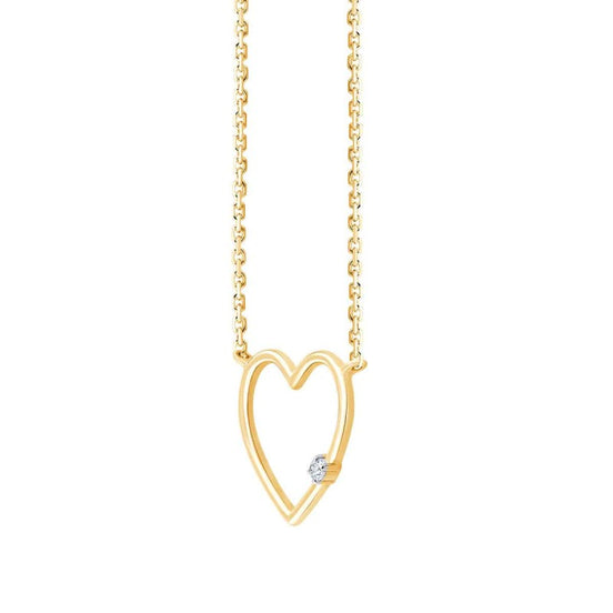 Coeur Cœur Serti Griffe Diamant 0,02ct I