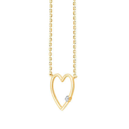 Coeur Cœur Serti Griffe Diamant 0,02ct I