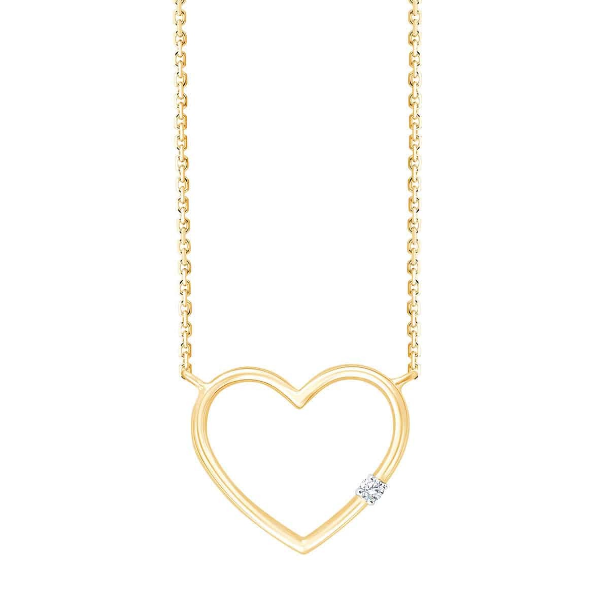 Coeur Cœur Serti Griffe Diamant 0,02ct I