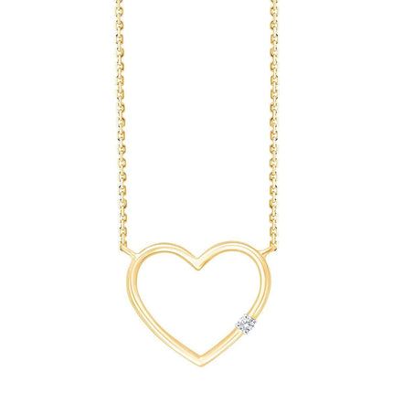 Coeur Cœur Serti Griffe Diamant 0,02ct I