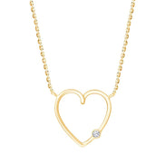 Coeur Cœur Serti Clos Diamant 0,02ct