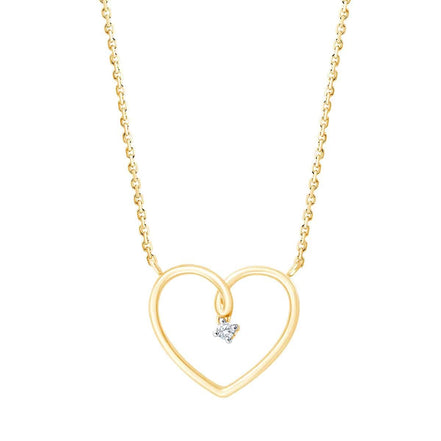Coeur Cœur Serti Griffe Diamant 0,02ct II