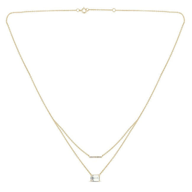 COLLIER LOU N°1 AMÉTHYSTE VERTE