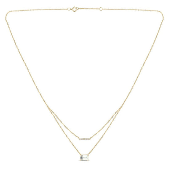 COLLIER LOU N°1 AMÉTHYSTE VERTE
