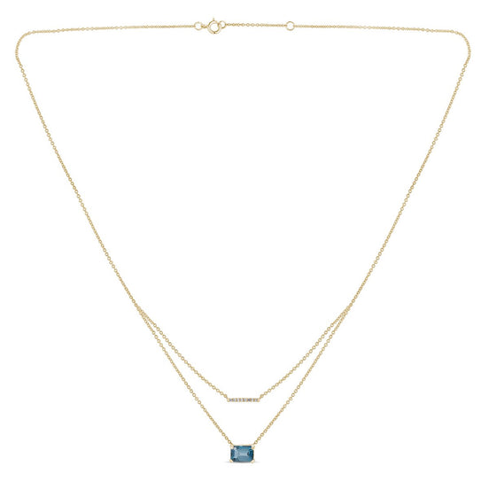 Lou Toi & Moi Topaze bleu de Londres 1,1 ct II