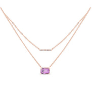 Lou Taille Émeraude Améthyste & Diamants 1,10ct IV