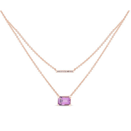 Lou Taille Émeraude Améthyste & Diamants 1,10ct IV