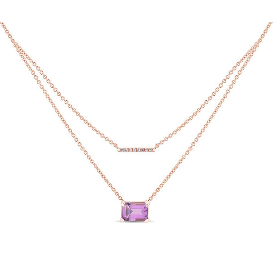 Lou Taille Émeraude Améthyste & Diamants 1,10ct IV
