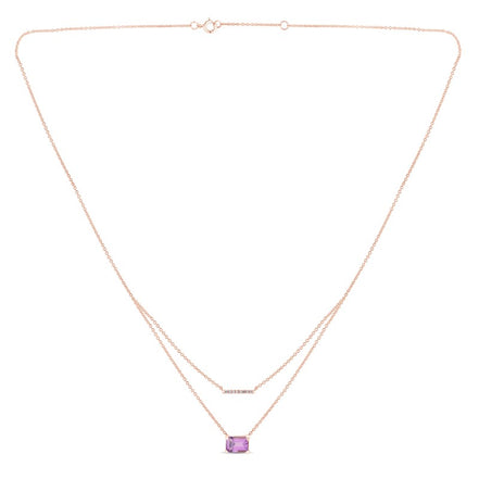 Lou Taille Émeraude Améthyste & Diamants 1,10ct IV