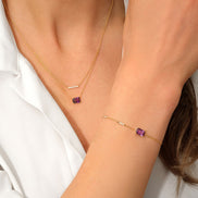 Lou Taille Émeraude Améthyste & Diamants 1,10ct IV
