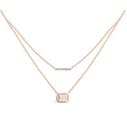 Lou Taille Émeraude Quartz Rose 1,10ct III