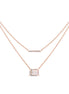 Lou Taille Émeraude Quartz Rose 1,10ct III