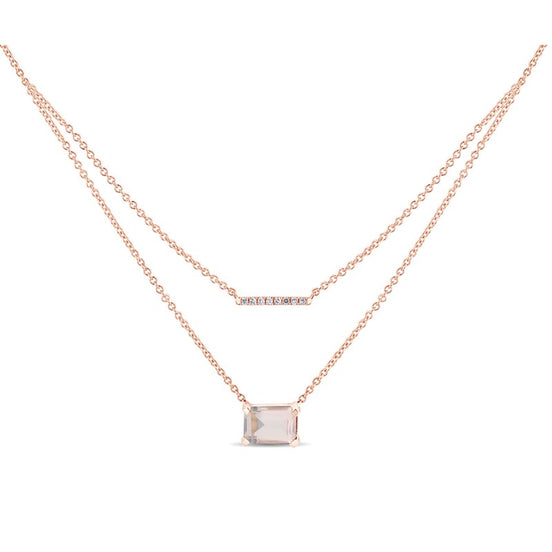 Lou Taille Émeraude Quartz Rose 1,10ct III