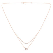 Lou Taille Émeraude Quartz Rose 1,10ct III
