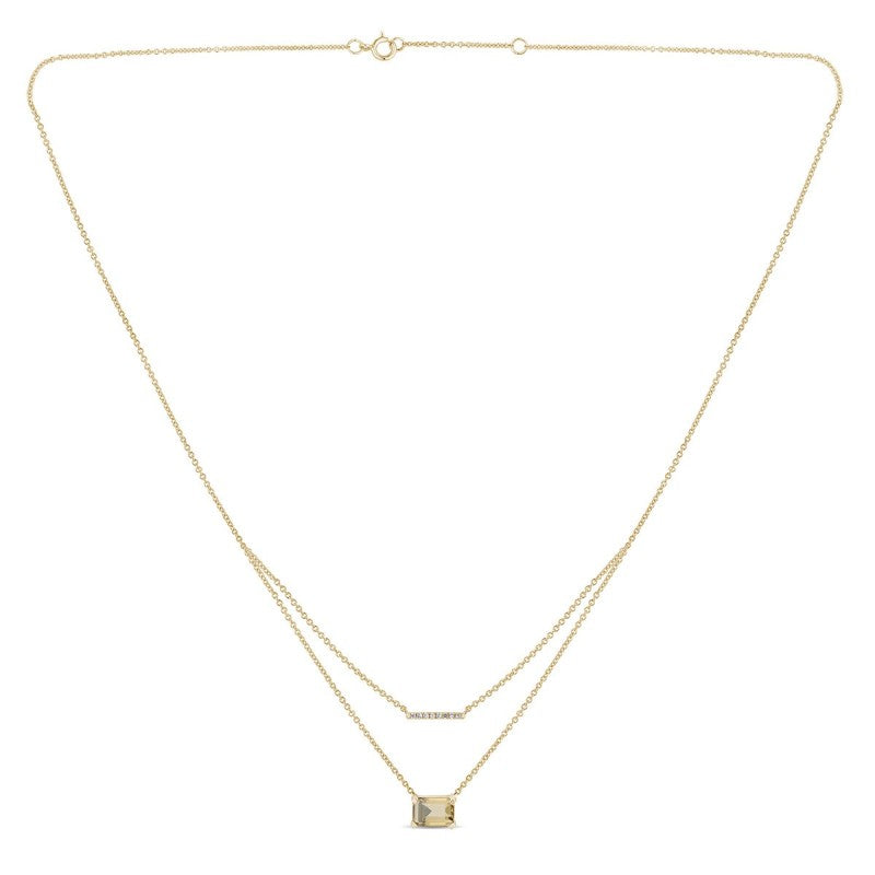 COLLIER LOU N°1 QUARTZ CHAMPAGNE