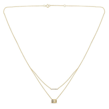 COLLIER LOU N°1 QUARTZ CHAMPAGNE