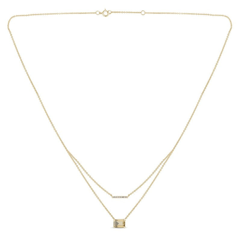 COLLIER LOU N°1 QUARTZ CHAMPAGNE
