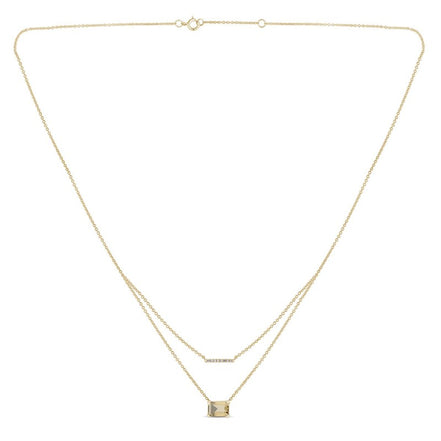 COLLIER LOU N°1 QUARTZ CHAMPAGNE