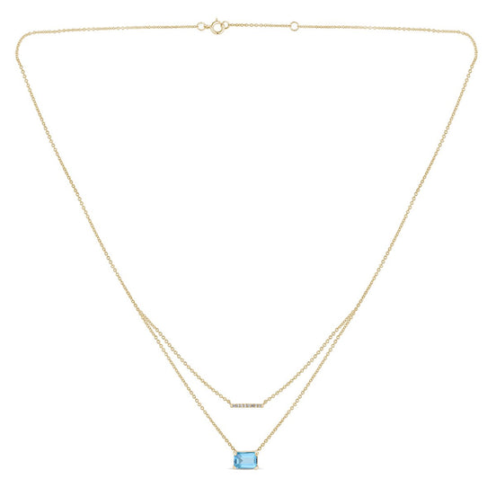 Lou Toi & Moi Topaze bleu ciel 1,1 ct