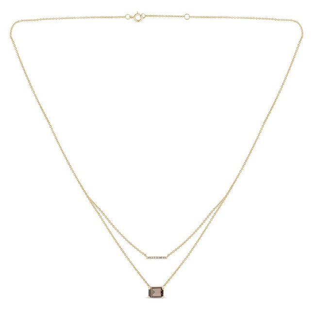 COLLIER LOU N°1 QUARTZ FUMÉ