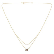 COLLIER LOU N°1 QUARTZ FUMÉ