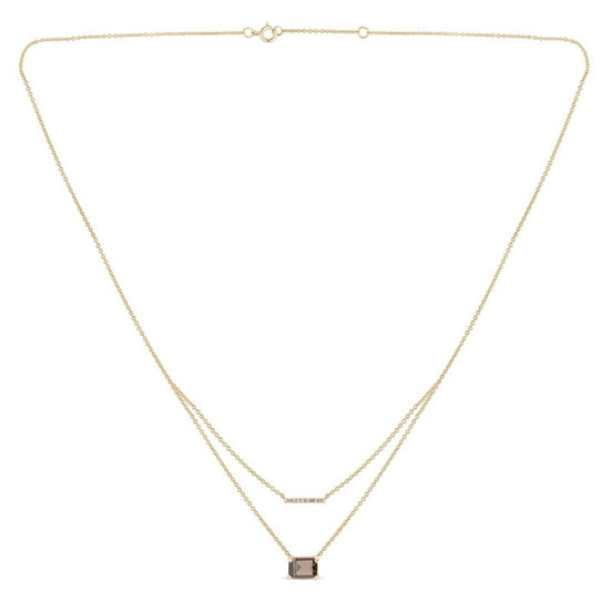 COLLIER LOU N°1 QUARTZ FUMÉ