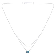 Lou Taille Émeraude Topaze & Diamants 1,10ct X
