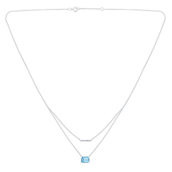 Lou Taille Émeraude Topaze & Diamants 1,10ct XII