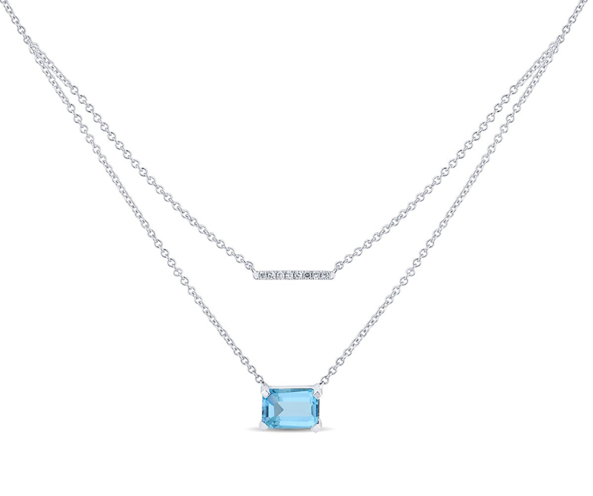 Lou Taille Émeraude Topaze & Diamants 1,10ct XII