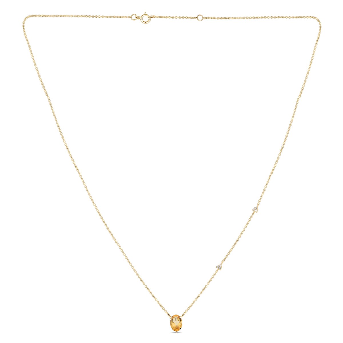 Lou Serti Clos Ovale Citrine 1,15ct