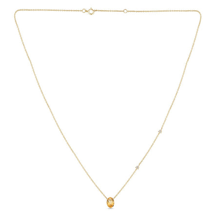 Lou Serti Clos Ovale Citrine 1,15ct