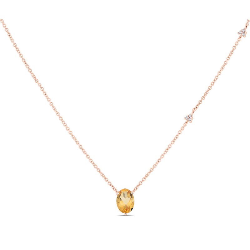 Lou Ovale Citrine & Diamants 1,15ct II