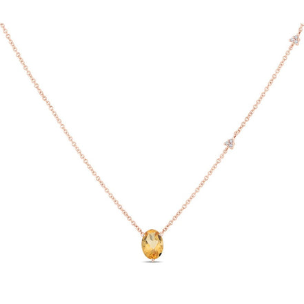Lou Ovale Citrine & Diamants 1,15ct II