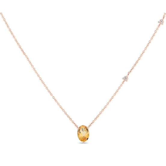 Lou Ovale Citrine & Diamants 1,15ct II