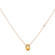 Lou Ovale Citrine & Diamants 1,15ct II