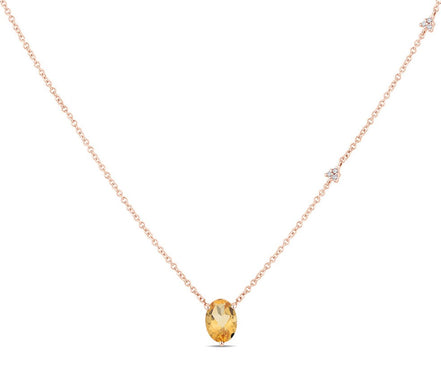 Lou Ovale Citrine & Diamants 1,15ct II