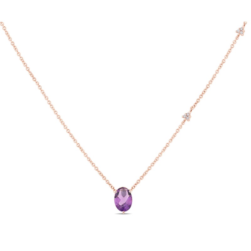 Lou Ovale Améthyste & Diamants 1,15ct II