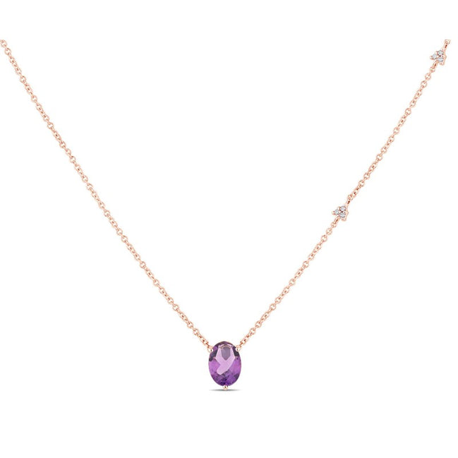 Lou Ovale Améthyste & Diamants 1,15ct II