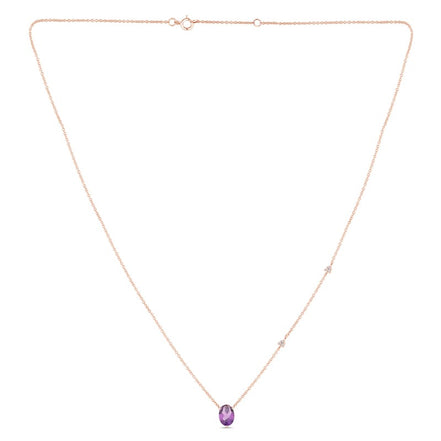 Lou Ovale Améthyste & Diamants 1,15ct II