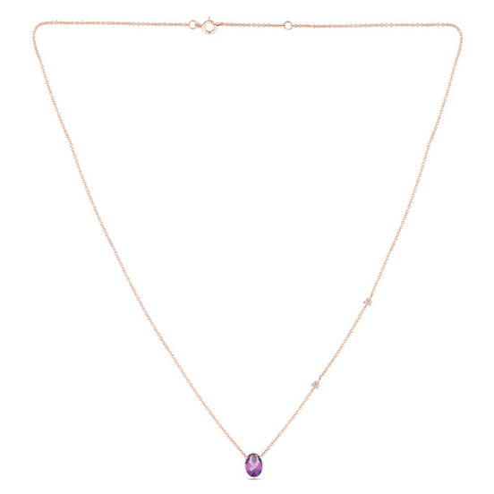 Lou Ovale Améthyste & Diamants 1,15ct II