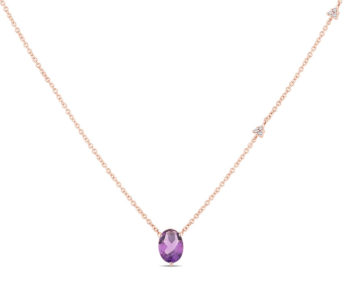 Lou Ovale Améthyste & Diamants 1,15ct II