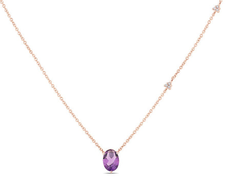 Lou Ovale Améthyste & Diamants 1,15ct II