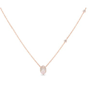 Lou Ovale Quartz Rose 1,15ct II