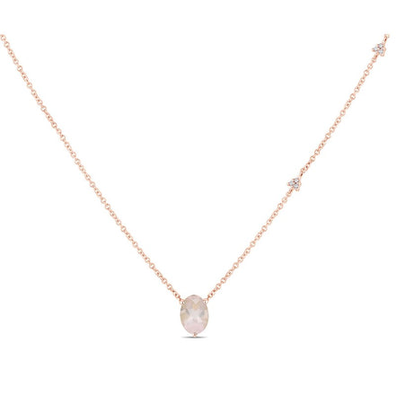 Lou Ovale Quartz Rose 1,15ct II