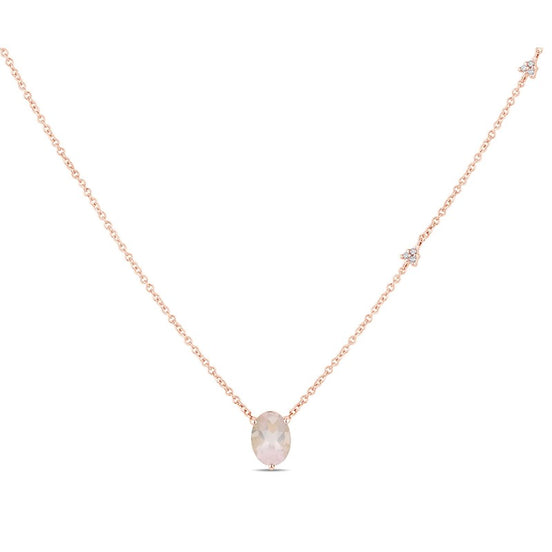 Lou Ovale Quartz Rose 1,15ct II