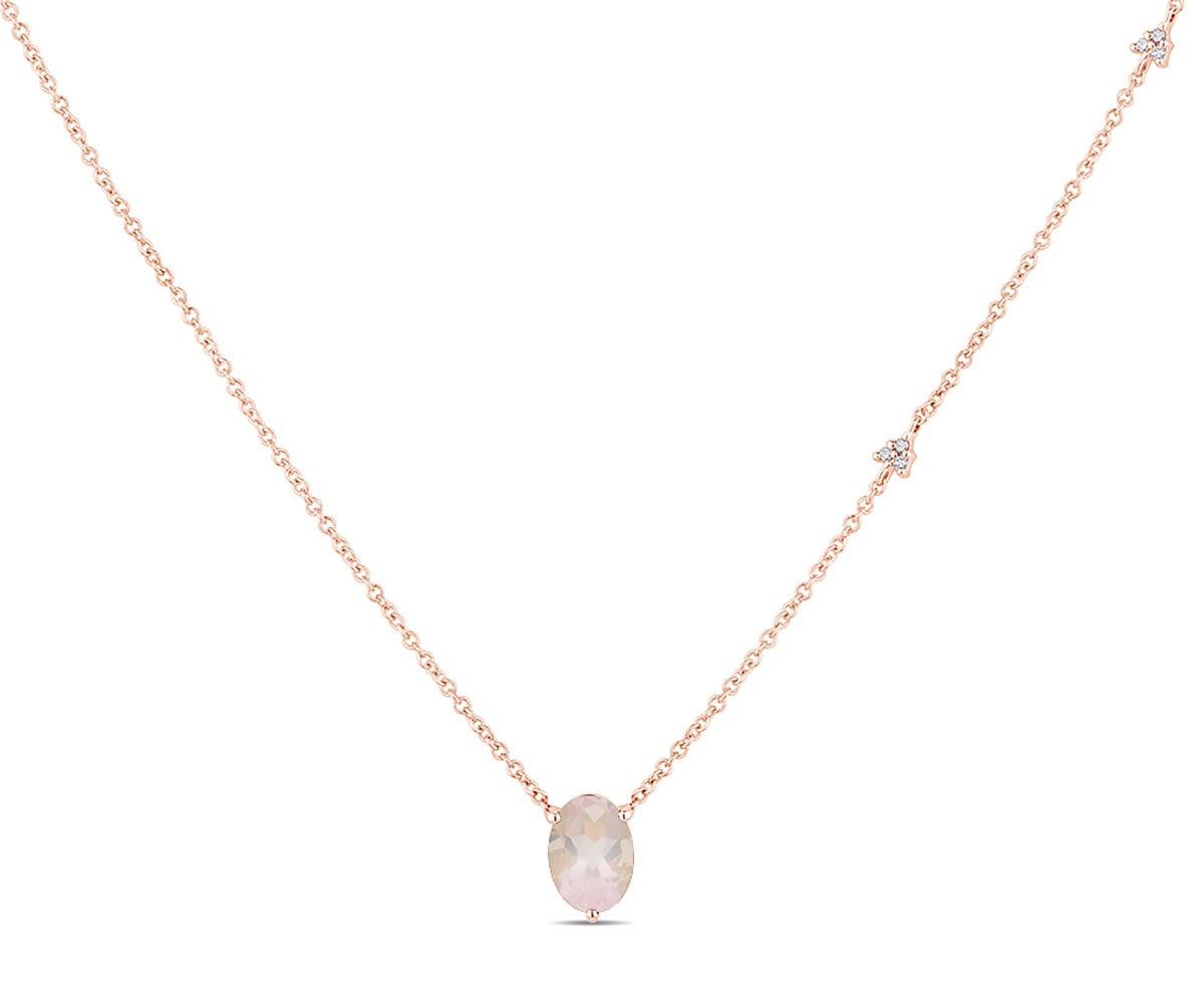 Lou Ovale Quartz Rose 1,15ct II