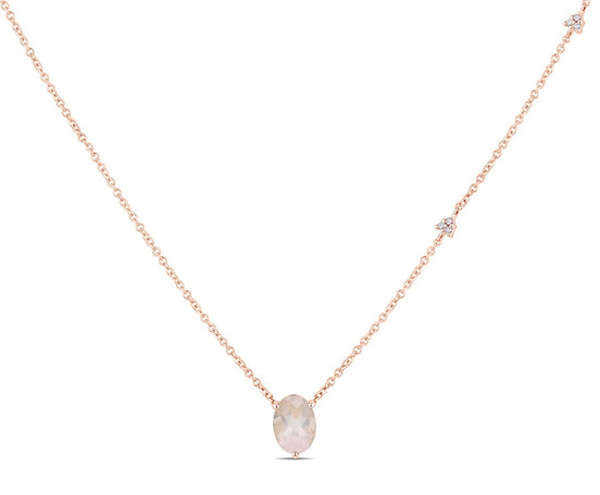 Lou Ovale Quartz Rose 1,15ct II