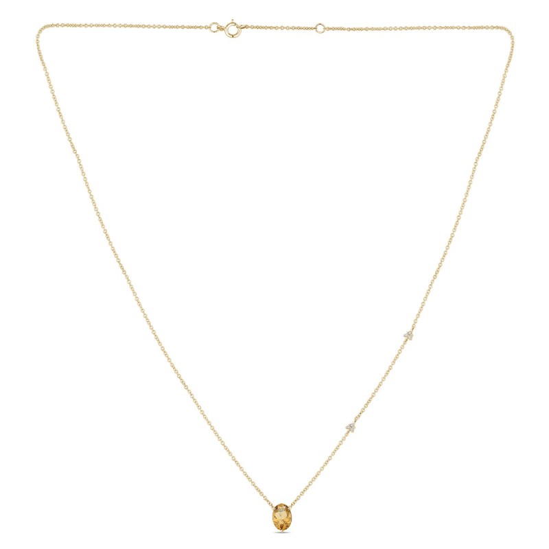 COLLIER LOU N°2 QUARTZ CHAMPAGNE